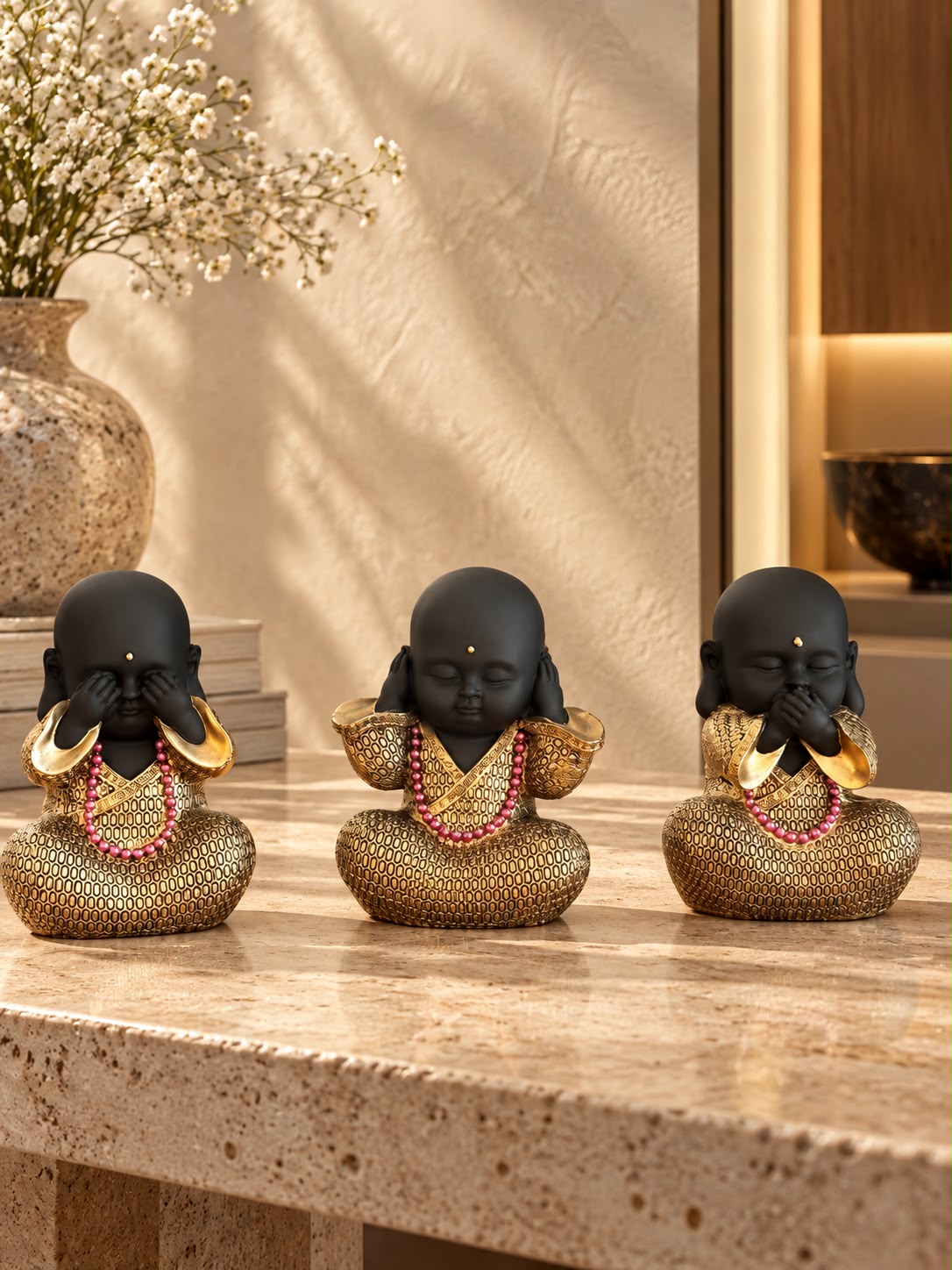 Three Wise Monks Set